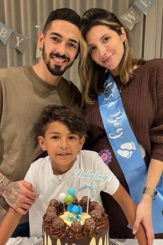 Jennifer Reina with her boyfriend and his son